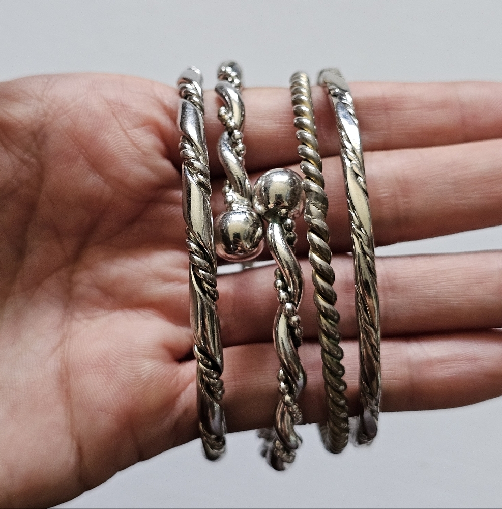 Stack Of 4 Vintage Bracelets